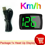 Y03 Car GPS Head Up Display For HUD GPS Speedometer Auto Electronic Accessories Speed Km/h MPH Green Backlight