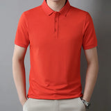 Pure Cotton Short Sleeved T-shirt, Men's Lapel, Summer New Casual and Comfortable POLO Shirt