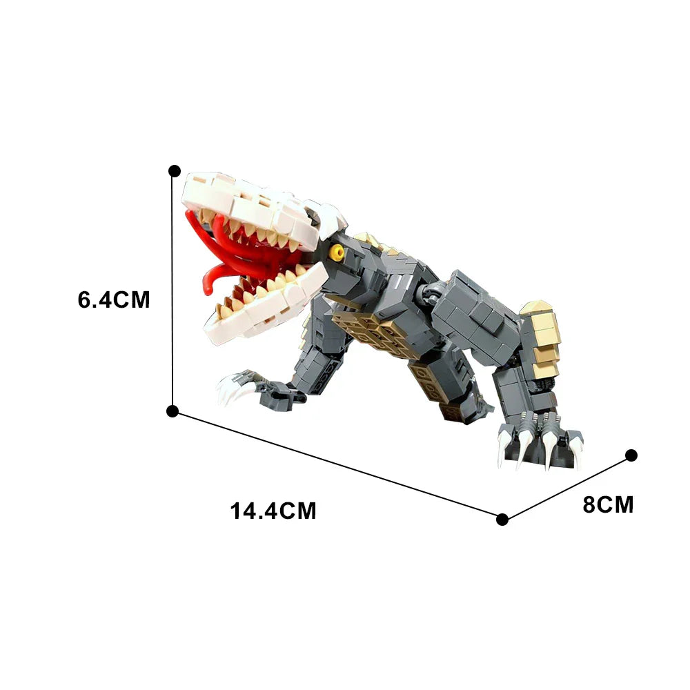 632PCS MOC Movie Kaiju Skull Crawler Model Soft Building Blocks Monster Kong Skull Island For Kid Birthday Educational Toys