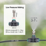 0.5MM Adjustable Spray Nozzle Automatic Irrigation Equipment 45W Pump Timer Fogging Kit for Garden Plants Misting Cooling System