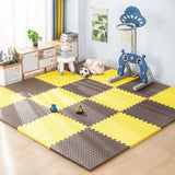 16pcs Interlocking Baby Play Mat, Thick and Soft Carpet Floor Mat, Perfect for Toddler's Room, Play Area and Exercise