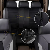 9-pcs/Set Car Seat Cover Universal PU Leather Car Seat Cushion Front Rear Seat Full Protection Seat Pad for 5-Seater Cars Trucks