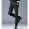 Male Clothes Casual Fashion Plus Fleece Plaid Pants 2024 Autumn Winter Men's All-match Comfortable Thick Slim Pencil Trousers