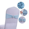 20 Pieces Polyester Spandex Chair Sashes Bands Stretch Chair Ties Bows with Buckle Slider for Wedding Banquet Party Decoration