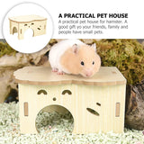 Hamster Wooden Nest Mouse Habitat House Pet Toys Hide Hideouts Bunny Rat Cage Decor Guinea Pig Cabin Summer