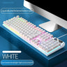 Pink Keyboard and Mouse Set 2 in 1 Combos Wired 104 Keys Pink Keyboard with LED Backlit and 1600DPI Mouse with RGB Backlit