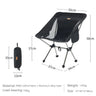 BSWolf Folding Chair Ultralight Detachabl Portable Camping Chair Fishing chiar for camping and tourism Hiking Picnic Seat Tools