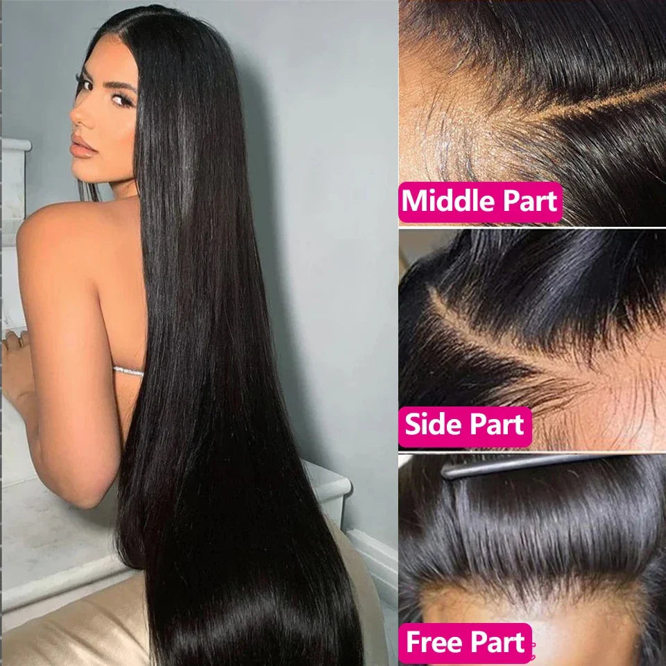 Wear To Go Glueless Wig Human Hair Ready To Wear Straight 13x4 Lace Front Human Hair Wig Pre Cut Lace 4x4 Closure Human Hair Wig