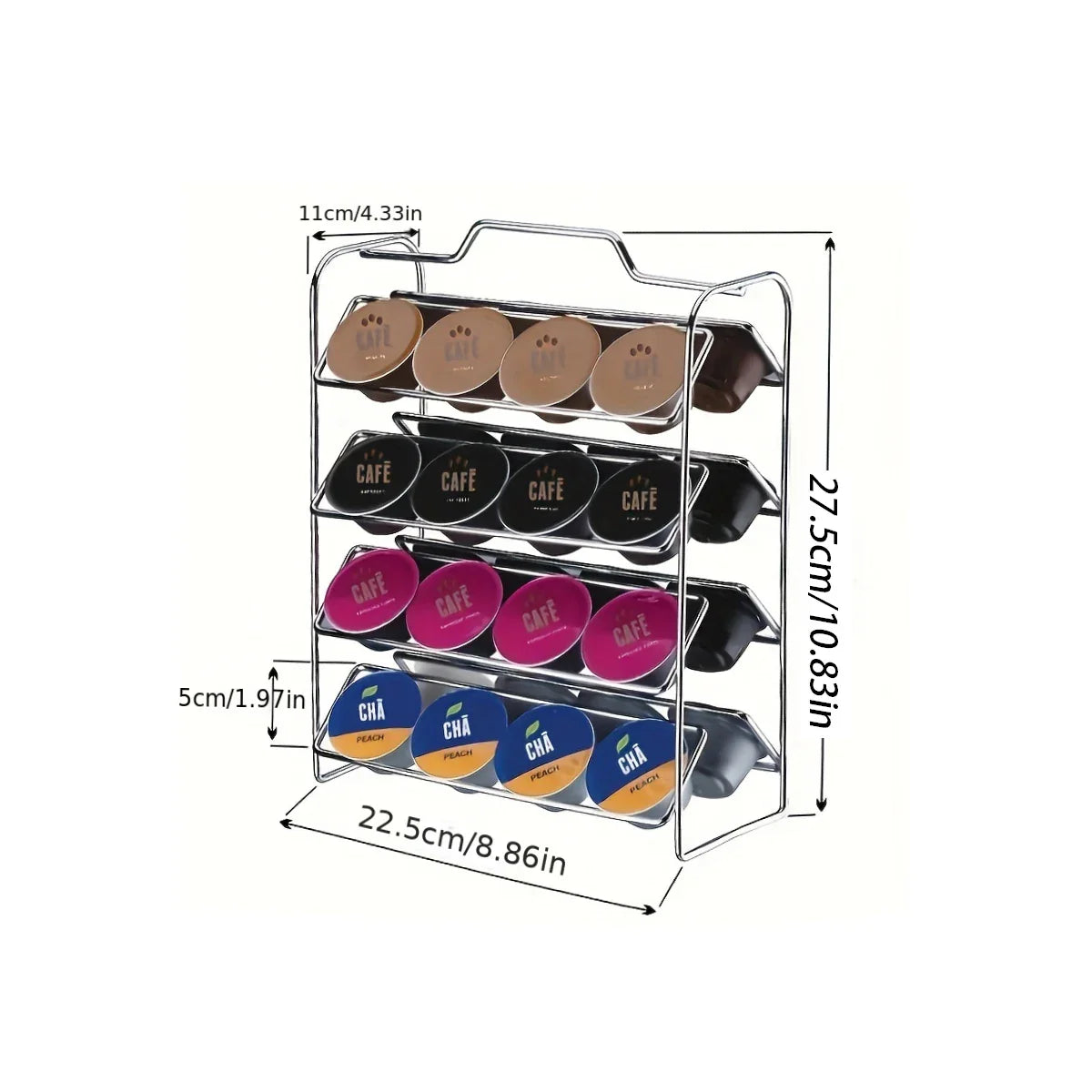 32pcs Coffee Capsule Holder Coffeeware Teaware Storage Rack Portable Capsule Coffee Storage Box Capsule Rack Coffee Accessories