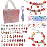 DIY Bracelet Making Kit Jewelry Making Accessories Kit with Beads, Pendant Charms, Bracelets and Necklace String for Girls