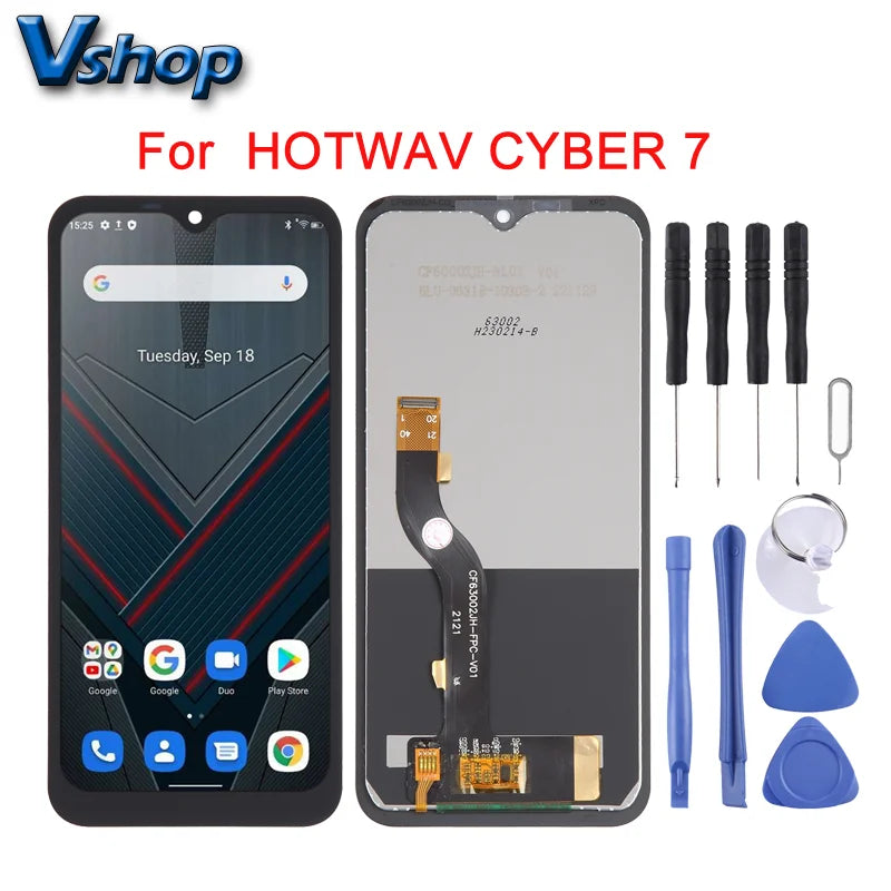 Original HOTWAV CYBER 7 LCD Screen Digitizer Full Assembly Mobile Phone HOTWAV CYBER 7 LCD Display Replacement Parts