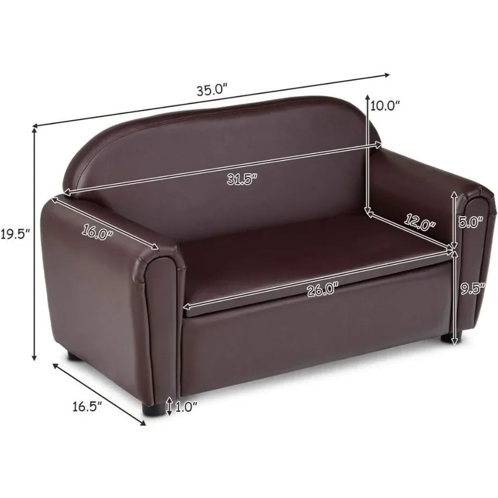 Great Gift for Kids Sofa Lounge Bed With Hidden Storage Compartment Children Armchair Child’ S Sofa Baby Chair Sofas Children's