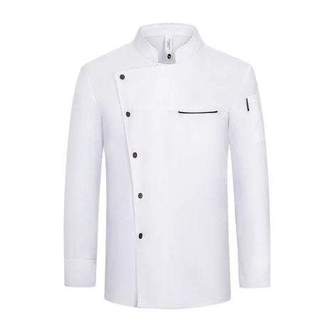 Men chef jacket with apron Long Sleeve Chef uniform Restaurant Cook Coat Chef T-shirt Work Uniform Hotel Clothes Logo women