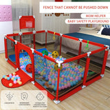 IMBABY Baby Playpens Single Football Goal corralito for Babies Protective Barrier Baby Playground Large Playpen for Children