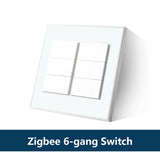 Zemismart Tuya Zigbee Smart 1 2 3 4 6 Gangs Light Switch Brazilian Wall Interrupter Alexa Google Home Work with Homekit