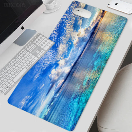 Mouse Pad Gaming Ocean Sea XL HD Computer Custom New Mousepad XXL keyboard pad Office Carpet Soft Office Accessories Mice Pad