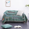 Textile City Ins Modern Simple Koi Fish Pattern Sofa Towel Home Decor Throw Blanket Comfy Soft Carpet Dust-proof Blanket