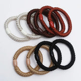 10Pcs Korean Strong Women Hair Scrunchies Girls Elastic Hair Rubber Bands Ponytail Hair Holders/Gum /Tie Accessories