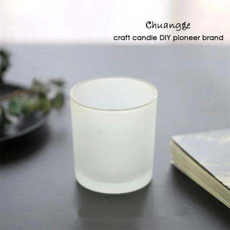 DIY Candle Jar Container Tumbler Holder Candlestick Frosted Transparent Glass Cup Handmade Candles Making Supplies Candle-making