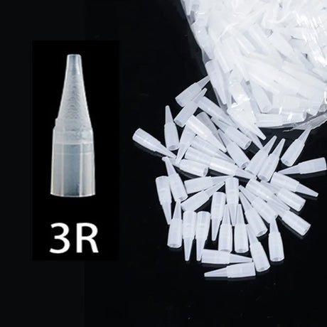 1000pcs 1/3/5 R pmu tattoo Needle Sterilized Disposable for Permanent Makeup  Eyebrow Tattoo Pen Machine with Needles Caps tip