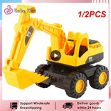 1/2PCS Kids Engineering Truck Car Toy Snow Beach Play Sand Toys Children Gifts Toys For Seaside Play Sand Snow Excavator