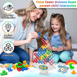 Kids Balance Toy Stacked Tower Board Game Stacking Building Blocks Puzzle Assembly Bricks Children Montessori Educational Toys