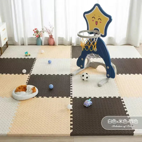 New Puzzle Mat Baby EVA Foam Play Black and White Interlocking Exercise Tiles Floor Carpet And Rug for Kids Pad 30*30*1cm Gifts