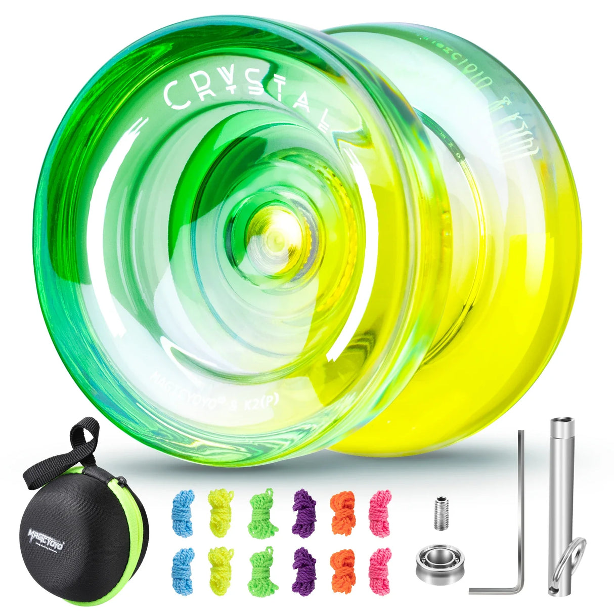 MAGICYOYO Plastic Dual Funtion Yo-yo K2 Crsytal Gradient Yoyo