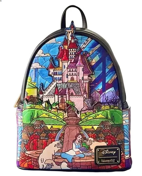 Disney Cinderella PU Leather Women Backpack Stitch Cartoon Chocolate Mickey Oy Story 3 Alien Children Wallet Handbag for Girls