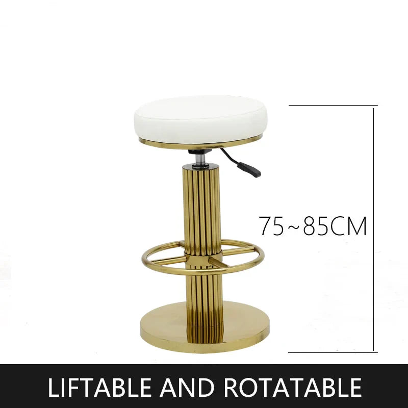 Bar Stools Counter Height Adjustable Swivel Bar Chair Modern Stainess Steel Kitchen Counter Stools Dining Chairs Set