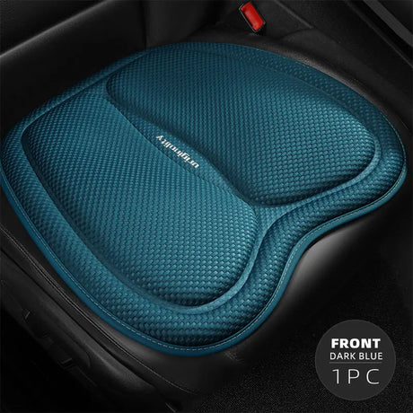 Universal Car Seat Covers Front Back Blue Cushion Breathable Waterproof Auto Ice Silk Mats Pad Full Set Fit Green Protector