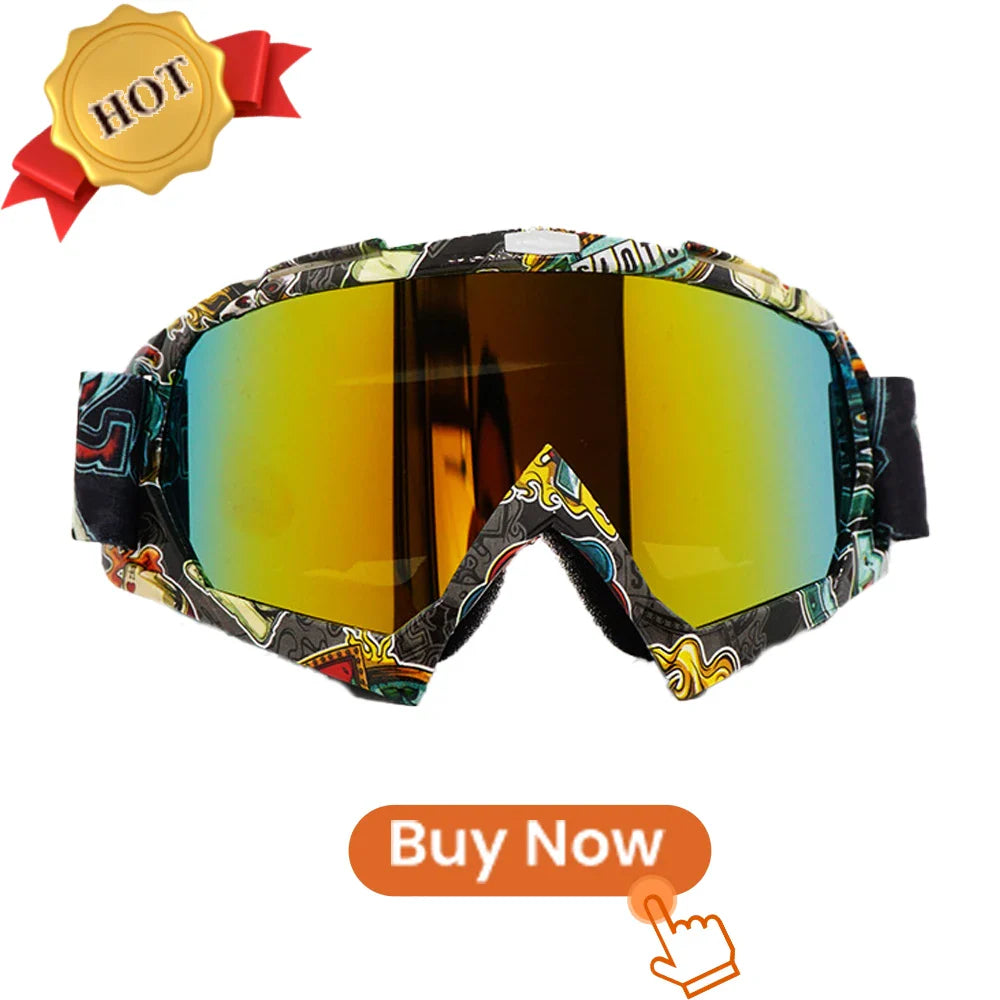 Newest Motorcycle Goggles for Men Retro Motocross Riding Sunglasses Safety Protective Bike Goggles Driving Glasses