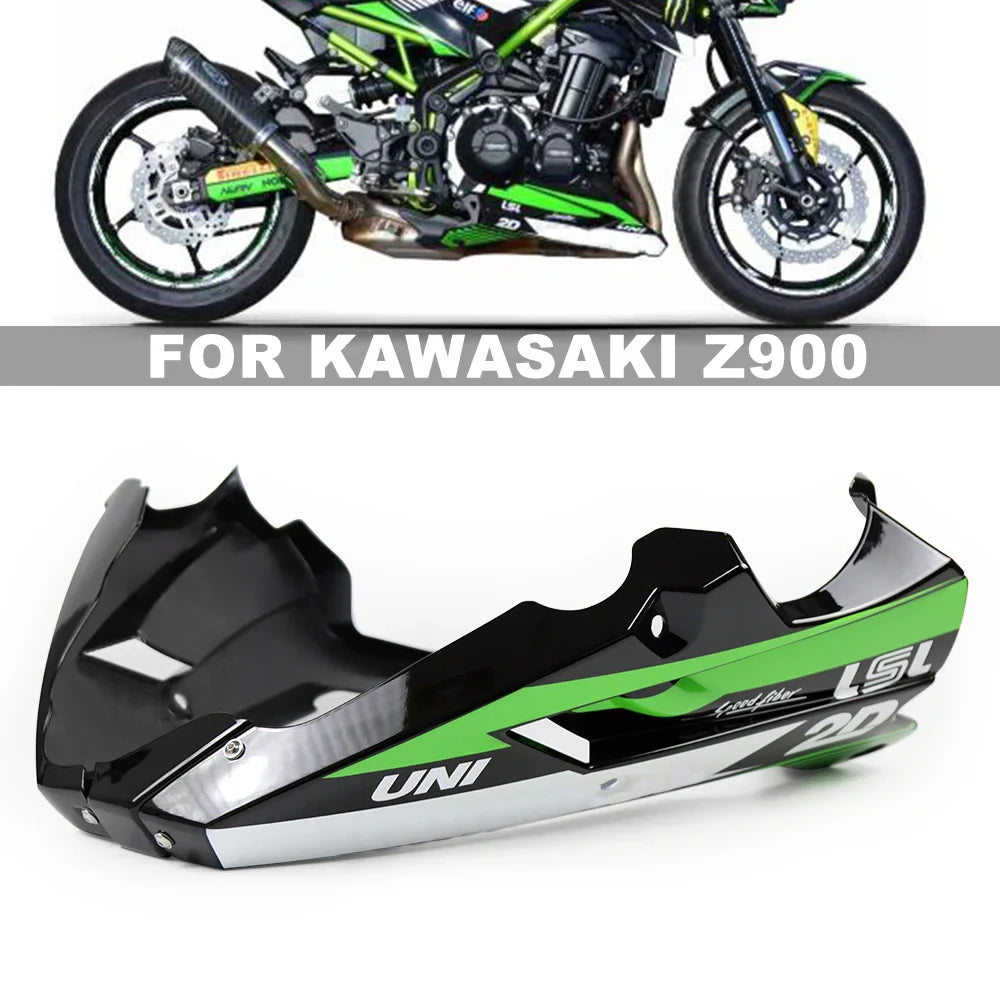 For Kawasaki Z900 2017-2021 New Motorcycle Bellypan Belly Pan Engine Spoiler Lower Panel Fairing Cowl Cover Body Frame Protector