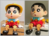 New GK Puppet Crayon Shin-chan Cosplay Pinocchio Series Blockhead Anime Action Figures Cute Gift Ornament Model Birthday Gifts