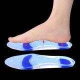 Elastic Medical Silicone Gel Insole Plantar Fasciitis Heel Spur Running Sport Insoles Shock Absorption Pads for Men Women