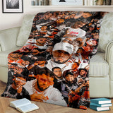 Free Anuel AA Rapper Hip Hop Singer Blanket,Soft Throw Blanket for Home Bedroom Bed Sofa Picnic Travel Office Cover Blanket Kids