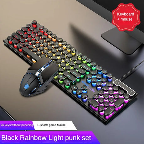 Cool Backlit Floating Button Design 104 Keys Waterproof And Dustproof Ergonomic Gamer Mouse And Keyboard And Headset Kit