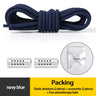 1Pair Round Elastic Rubber Bands Laces No Tie Shoelaces for Sneakers Adults Children Universal Aromatherapy Capsule Lock Strings