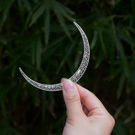 Vintage Celtics Knot Crescent Moon Hair Forks Moon Shape Hairstick Hair Barrette HairClip Elegant Godness Hair Jewelry