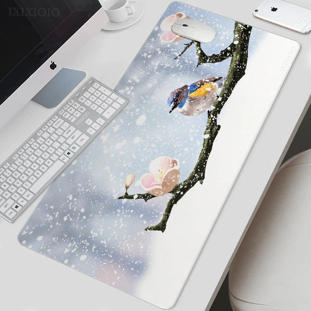 Mouse Pad Gaming Chinese Ancient Painting XL Mousepad XXL keyboard pad Natural Rubber Soft Non-Slip Office Accessories Mice Pad