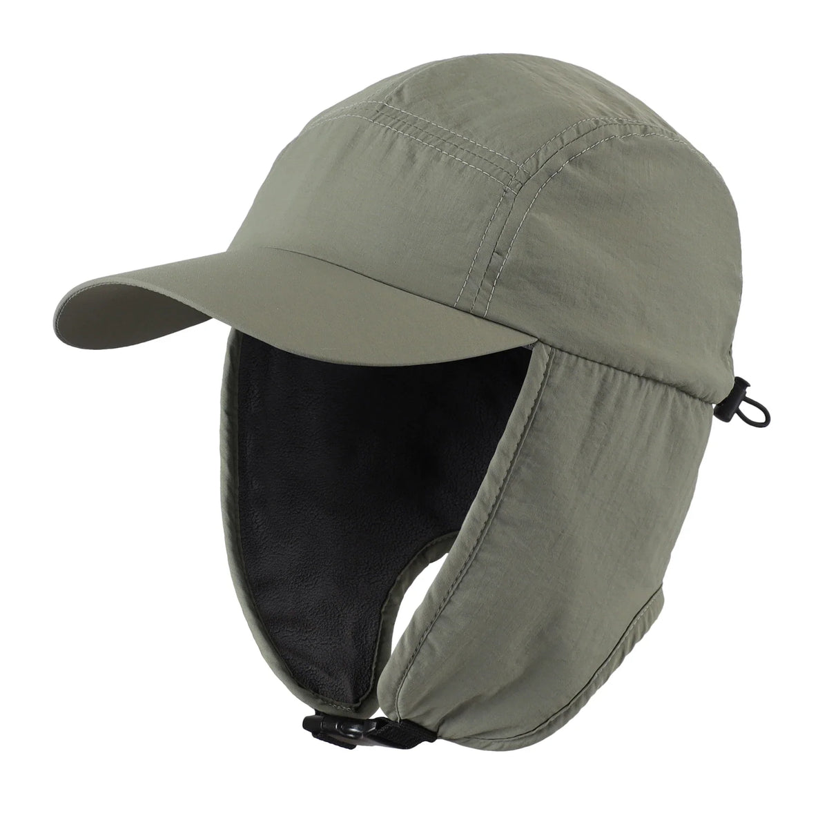 Connectyle Waterproof Mens Women Winter Hat Soft Fleece Lined Lightweight Earflaps Visor Hat Warm Outdoor Baseball Trapper Hat