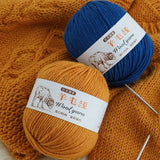 Top Quality Wool Blended Crochet Yarn Knitting Sweater Scarf Woollen Thread Thick Yarn 4ply 3pcs*100g=300grams Free shipping