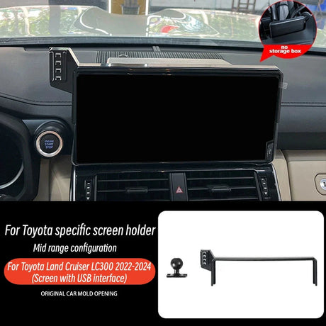 For Toyota Land Cruiser LC300 2022 2023 Car Phone Holder Mount Navigation Screen Fixed Clip Clamp Stand Car Accessories LHD