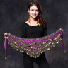 Oriental/Indian Belly Dance Coin Belt BellyDance Hip Scarf Golden Coins Belly Dance Costume Accessories Dancing Coin Belt