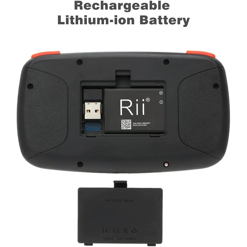 Rii i4 Mini BT Wireless Keyboard With Touchpad 2.4GHz Backlit Mouse Remote Control For Windows Android TV Box Smart TV