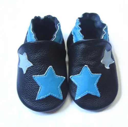 Baby Shoes Cow Leather Bebe Booties Soft Soles Non-Slip Footwear For Infant Toddler First Walkers Boys And Girls Slippers