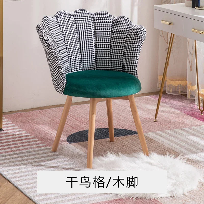 Nordic Computer Pink Chair Girl Dressing Stool Living Room Wheeled Armchairs Rotatable Liftable Sofa Armrest Seat Vanity Chair