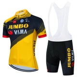 2023 Cycling Kit Men JUMBO Racing Team Cycling Jersey Set Summer MTB Maillot Bicycle Clothes Outdoor Equipment Cycling Clothing