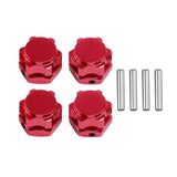 FOR HSP 1/8 Spare Parts Tires Adapter Wheel Nut 4Pcs/Lot 17mm Aluminum Hex Hubs with Pins RC Car for 1/8 HSP TEAM C Rc Car