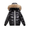 AS Winter kids Down Jackets bomber design coats with nature fur